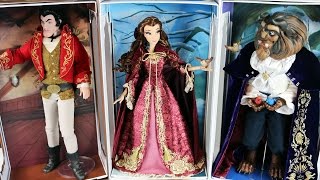 Disney Limited Edition Designer Dolls Belle The Beast and Gaston Review [upl. by Gowon937]