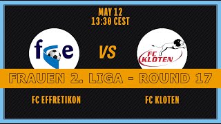 FRAUEN 2 LIGA Tour 17 FC Effretikon  FC Kloten [upl. by Grossman673]