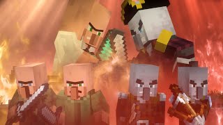 Villagers vs Pillagers Life  FULL MOVIE  MINECRAFT ANIMATION [upl. by Gnouh791]