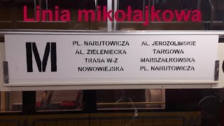 Tramwaje Warszawskie LINIA M [upl. by Adnalue29]