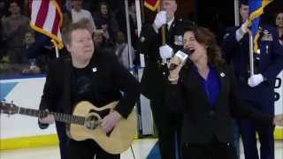 US National Anthem Sung By Chrissi Poland Madison Square Garden [upl. by Zat731]