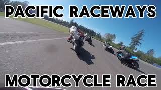 WMRRA Motorcycle Race  Pacific Raceways  Win [upl. by Seidule]