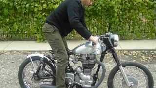 Royal Enfield 1995 Bullet Bobber Starting [upl. by Felt357]