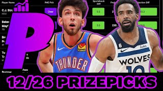 PRIZEPICKS TODAY 1226 NBA  NFL  CBB  COD  CS2  UFC  SOCCER  NHL [upl. by Brietta171]