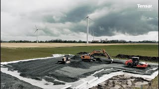 Windpark Neuenkirchen 2024  Kranstellfläche und Baustraße [upl. by Rekrap270]