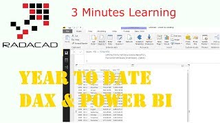 3 Minutes Learning Year to Date with DAX and Power BI [upl. by Suirtimid]