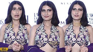 Fatima Sana Shaikh Exclusive Interview at Lakme Fashion Week 2024 [upl. by Enilegnave]