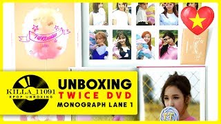 Unboxing Twice quotTwicecoasterLane 1 MONOGRAPHquot Photobook  DVD Limited Edition [upl. by Surtimed]