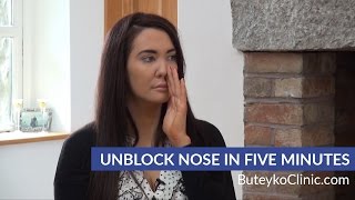 Unblock Nose in Five Minutes  Buteyko Breathing Method [upl. by Lean]