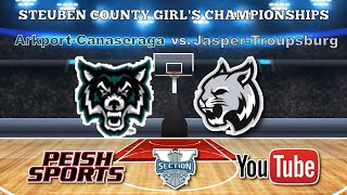 4ArkportCanaseraga Lady Wolves vs 2JasperTroupsburg Lady Wildcats Girls Varsity Basketball [upl. by Adnilg]