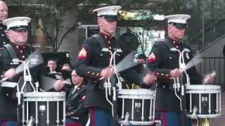 1st Marine Division Concert Band drumline [upl. by Anrak]