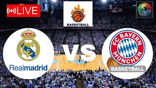 🔴LIVE  Bayern Munchen vs Real Madrid Teka  EuroLeague Basketball Match 2024 Live Today [upl. by Cassandre]