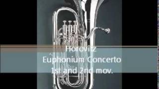 Horovitz Euphonium Concerto 1amp2 mov [upl. by Sylera]