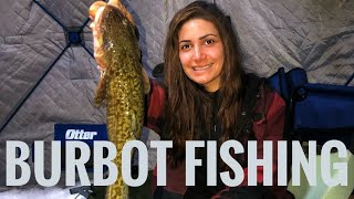 Two Nights of BURBOT FISHING fishing camping wintercamping [upl. by Ennaeel]