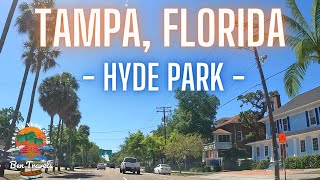 Driving around Hyde Park In Tampa Florida 🌴 [upl. by Anyrtak331]