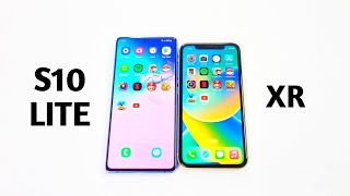 Samsung S10 Lite Vs iPhone Xr  SPED TEST amp COMPARISON [upl. by Eahcim]