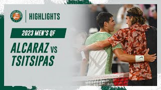 Alcaraz vs Tsitsipas Quarterfinal Highlights  RolandGarros 2023 [upl. by Birmingham]