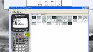 Finding the Expected Value and Standar Deviation with the TI 84 Calculator [upl. by Odlaw]