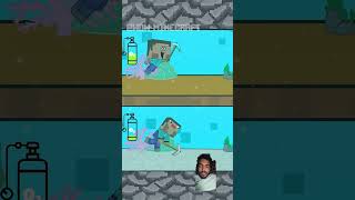 UnderWater Challenge Baby Steve Vs Baby Noob Who will find the Treasure [upl. by Areemas]