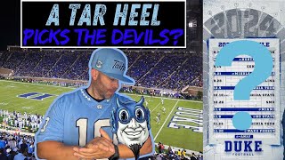 A TAR HEEL PICKS THE DEVILS 🐏🏈👿 [upl. by Akemahs]