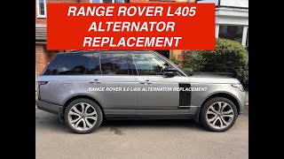 RANGE ROVER L405 50 Supercharged Alternator replacement [upl. by Kolva]