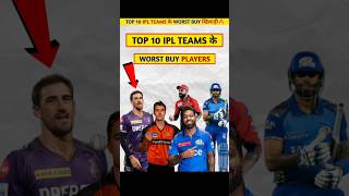 TOP 10 IPL TEAMS के WORST BUY खिलाड़ी🥵🔥 ipl2025 viratkohli [upl. by Warfold582]