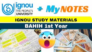 Ignou Study Materials ke Notes and Guides  BAHIH 1st year Freshershelp Desk [upl. by Vedette]