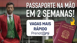 CONSIGA VAGAS MAIS RÁPIDO Agendamento Passaporte Prenotami Consulado São Paulo [upl. by Angelia380]