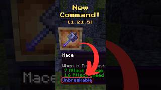 New Minecraft Unbreakable Command 1215 [upl. by Alyson]