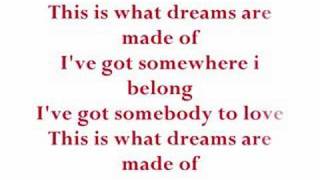 Hilary Duff  What Dreams Are Made Of With Lyrics [upl. by Poppas]