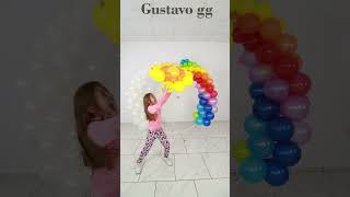 🔴 Trabajo en equipo 😍  Magia con globos para cumpleaños en casa Gustavo gg [upl. by Windsor524]