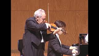 Felix Ayo concert at Yokohama Japan  Brahms Sonata n3 in D minor op108 [upl. by Sisile]