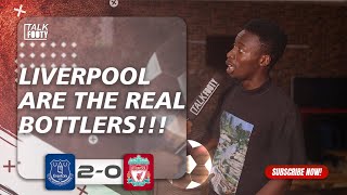 Everton 20 Liverpool  Fans Reaction  Premier League Highlights [upl. by Swayne]