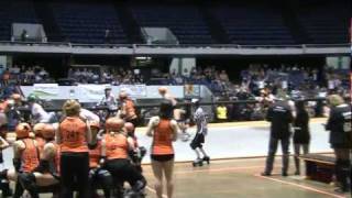 OC Roller Girls vs Reno Roller Girls Banked Track 6411 [upl. by Riggs]