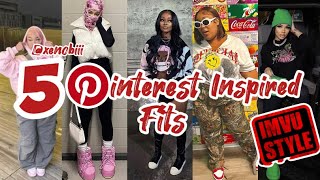 IMVU 5 Pinterest Inspired outfits IMVU STYLE 👙 [upl. by Gnen]