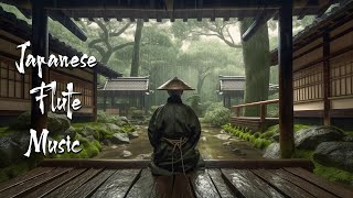 Rainy day in Japanese Zen Garden  Japanese Flute Music For Soothing Meditation Healing [upl. by Bennet]