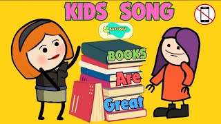 Books Song  Books are Great say no to Phone Kid’s Song learningrhymes ravtoonskidslearningsongs [upl. by Ahsenak]