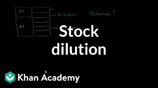 Stock dilution  Stocks and bonds  Finance amp Capital Markets  Khan Academy [upl. by Mozart320]