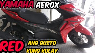 YAMAHA AEROX V2 GLOSSY RED COLOR [upl. by Elvah938]