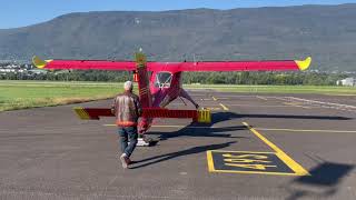 PZL104MA Wilga 2000  Three Altiports in one trip Méribel Courchevel amp Megève in the French Alps [upl. by Soutor]