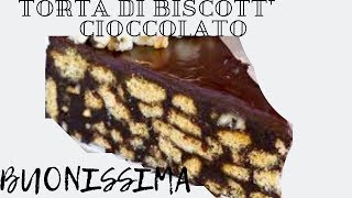 Torta di Biscotti e Cioccolatosenza Cottura [upl. by Arelc100]