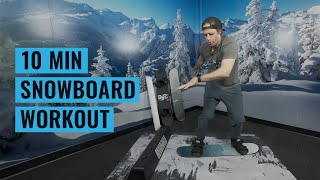 10 Minute Snowboarder Workout  Boardslide Focus [upl. by Ylerebmik]