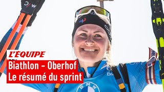 Biathlon 202324  Justine BraisazBouchet sort une nouvelle démonstration sur le sprint dOberhof [upl. by Evander]