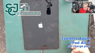 Tablette Apple IPad Air 4 qui ne charge plus  SJC Électronique [upl. by Eekorehc]