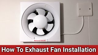 How To Bathroom Exhaust Fan Installation  How to Exhaust Fan Installation  Fan Unboxing [upl. by Absa]