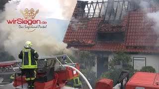 Wohnhaus bei Brand komplett zerstört KreuztalNRW [upl. by Collum]