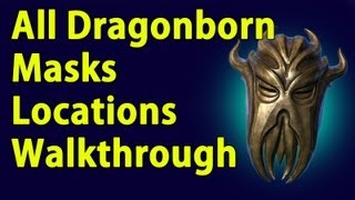 All Dragonborn Dragon Priest Masks Locations walkthrough  DLC  YouTube [upl. by Brunk]