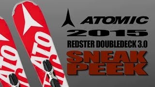 Sneak Peek Of The 2015 Atomic Redster Doubledeck 30 Race Skis [upl. by Naziaf53]