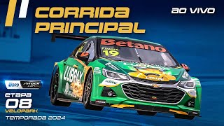 STOCK CAR BRB 2024 AO VIVO  8ª ETAPA  CORRIDA PRINCIPAL  VELOPARKRS [upl. by Gaylor]