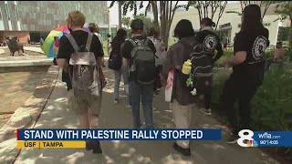 Expelled student group unable to rally on USF campus [upl. by Marrilee]